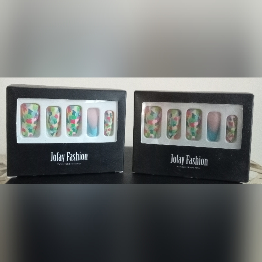 Jofay Fashion Multicolor Press On Nais